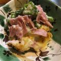 あきはるこ's cooksnap of when they made オクラとベーコンの明太マヨチーズ焼き.