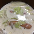 ゆちゃ's cooksnap of when they made 白菜とベーコンとしめじのミルクスープ.
