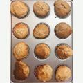 H0LMY's cooksnap of when they made 全粒粉とバナナのマフィン.