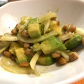 mamasann's cooksnap of when they made アボカドと納豆と新玉ねぎのわさび醤油あえ.
