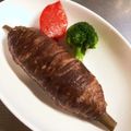 chocoraママ's cooksnap of when they made 原始人のお肉（ハンバーグ）.
