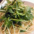 scanty's cooksnap of when they made シラスとみずなのスパゲッティー.