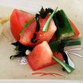 くっくペタ's cooksnap of when they made オクラ＊トマト＊ワカメの生姜和え.