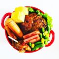 Mau☆cafe's cooksnap of when they made ＊鶏ひき・豚ひき　ふっくらお豆腐バーグ＊.
