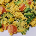 とかげのおかあさん's cooksnap of when they made 簡単！苦くない！ゴーヤのカレーマヨ炒め.