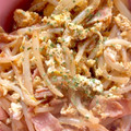 めいちママ＊'s cooksnap of when they made もやしベーコン✿マヨぽん炒めinたまご♥.