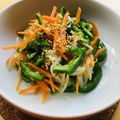azbjbn's cooksnap of when they made 【簡単節約】もやし人参ピーマンのナムル♪.