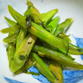 kinkikiss's cooksnap of when they made いんげんと大葉の炒めもの.