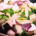 momocookin's cooksnap of when they made イカとセロリの大葉炒め.