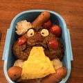麻婆＠独身貴族's cooksnap of when they made キャラ弁*カレーパンマンおにぎり.