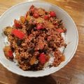 クック4QCLK8☆'s cooksnap of when they made 夏野菜の肉味噌丼.