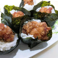 マダムカフェ♡'s cooksnap of when they made 照りマヨ唐揚げde天むす風＊.