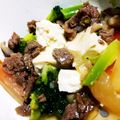 こずえ◯、、's cooksnap of when they made 肉豆腐ほんのりすき焼き風〜幼児食兼〜.