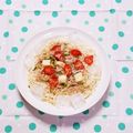 カレンガール's cooksnap of when they made カラフル夏野菜とシーチキンの冷やしあえ麺.