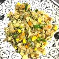 夕飯は６時です's cooksnap of when they made 簡単！ねぎとじゃこの和風チャーハン.