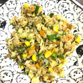 夕飯は６時です's cooksnap of when they made 簡単！ねぎとじゃこの和風チャーハン.