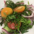 塩むすび好き's cooksnap of when they made 紫タマネギと人参葉のサラダ.