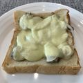 te_sanae's cooksnap of when they made さば缶と玉ねぎのチーズトースト.
