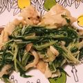 ちゅーじー's cooksnap of when they made ふんわり鶏むね肉と水菜のしょうが炒め.