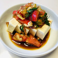 azbjbn's cooksnap of when they made 簡単おつまみ！トマトと大葉の冷奴♡.