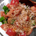 Tarara♪♪'s cooksnap of when they made トマトとオクラの和風和え.
