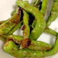 クックMX2L4B☆'s cooksnap of when they made ご飯すすむ！ししとうごま味噌炒め.