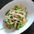 ジョングレ's cooksnap of when they made ハムとキュウリだけサラダ.