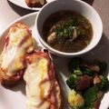ame-ikuru's cooksnap of when they made 簡単☆ハムチーズのホットオープンサンド.