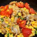 ★エト★'s cooksnap of when they made オクラと豚肉、トマトの甘酢卵炒め.