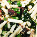 クック8YQSKM☆'s cooksnap of when they made 蛸とオクラと長芋とワカメの和風サラダ☆.