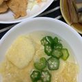 akizoo's cooksnap of when they made 簡単♪オクラと卵豆腐の冷製スープ.