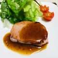 ルパンのかあさん☆彡's cooksnap of when they made 【簡単】ハムステーキハニーマスタード添え.