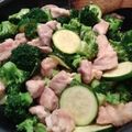 みこひろママ's cooksnap of when they made 鶏・ズッキーニ・ブロッコリーの塩炒め.