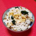 パピちゃん♥️'s cooksnap of when they made オカワカメの炊き込みご飯.