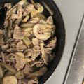 クックZ8J4H4☆'s cooksnap of when they made 豚肉 ゴボウ しめじの簡単甘辛煮☆.