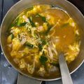 クックWM7961☆'s cooksnap of when they made 韓国風ニラと卵のピリ辛スープ.