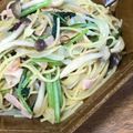 たべものにっき　tabemono's cooksnap of when they made 簡単絶品 ワンパン和風パスタ.