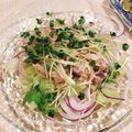 miwayon's cooksnap of when they made ☆豚しゃぶのガーリックポン酢サラダ☆.