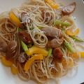 ごんべい君's cooksnap of when they made しらすとアスパラとベーコンの春色パスタ☆.