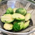Superlittleboo's cooksnap of when they made これで完璧！芽キャベツ下処理と下茹で☆.