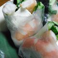 aqua51's cooksnap of when they made 海老とクリームチーズの生春巻き♪.