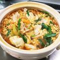 平野由南（ひらのゆな's cooksnap of when they made 辛ラーメンで☆簡単!辛旨ラーメンチゲ☆.