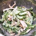 su♡'s cooksnap of when they made ゴーヤとサラダチキンの胡麻マヨサラダ.