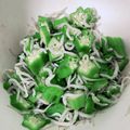 しゃぶしゃぶ肉's cooksnap of when they made 1歳児大好き☆超簡単！オクラとしらす和え.