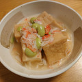 クック88GZOW☆'s cooksnap of when they made 厚揚げと枝豆とカニカマの白だし煮.
