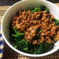 にせじろう's cooksnap of when they made モロヘイヤと納豆を和えてみた.