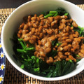 にせじろう's cooksnap of when they made モロヘイヤと納豆を和えてみた.