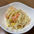 なっちゃん705's cooksnap of when they made シーチキンと気まぐれ漁師のサラスパ.