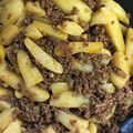 染め千秋's cooksnap of when they made じゃがいもとひき肉のカレー炒め.