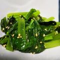 ぽぽぽんきち's cooksnap of when they made レンジで簡単！小松菜ナムル.